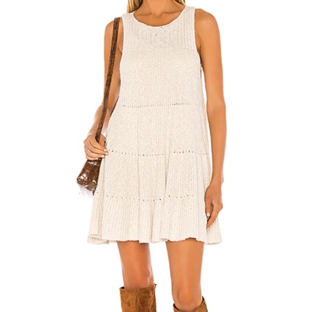 Free People Waterfall Ruffle Sweater Dress